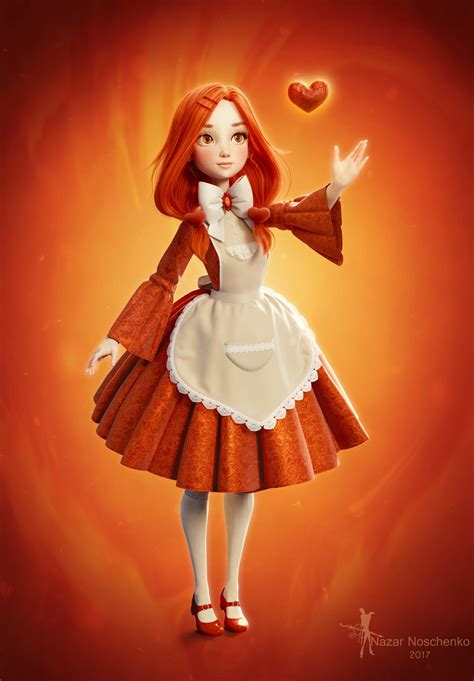 image redhead blendernation character modeling 3d character