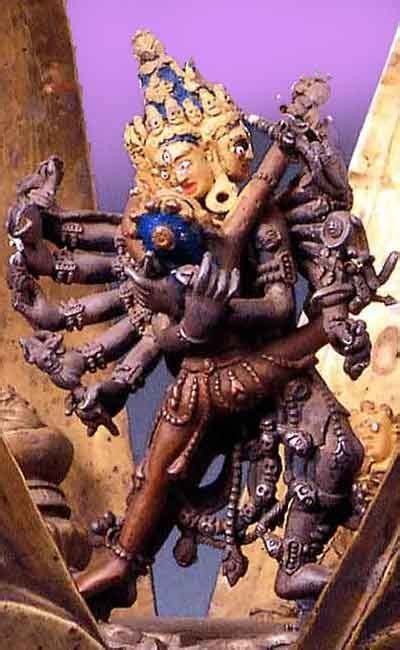 チベット仏教、歓喜仏・忿怒尊 Thangka Painting Kali Goddess Thangka