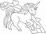 Unicorn Coloring Pages Print Unicorns Rainbow Lovely sketch template