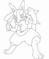 Lucario Pokemon Kleurplaat Kleurplaten Dibujo Pokémon Supercoloring Childrencoloring sketch template