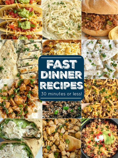 fast dinner recipes  minutes     family
