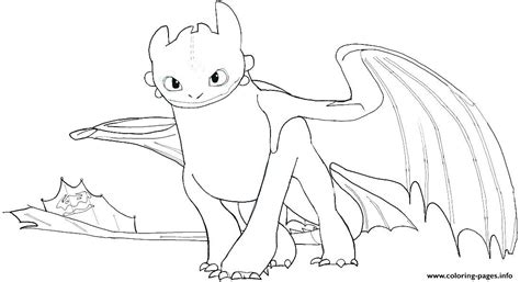 baby toothless  train  dragon coloring page printable