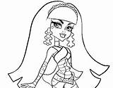 Monster High Cleo Nile Coloring Pages Print Colorear Coloringcrew Getcolorings sketch template