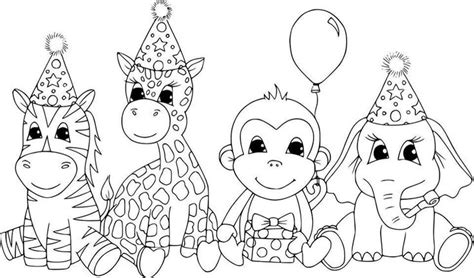 coloring page zoo animals jacobilchung