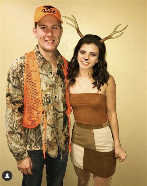 deer and hunter halloween costume couples costumes couple halloween