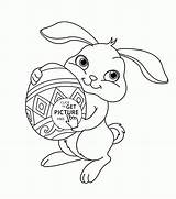 Coloring Bunny Pages Easter Printable Kids Library Clipart Cute sketch template