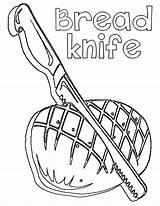Knife Coloring Pages Comments sketch template