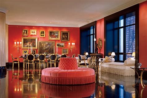red rooms  design inspiration  architectural digest