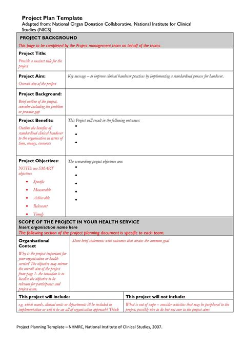 plantillas de plan de proyecto profesional excel word