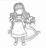 Gorjuss Coloring Pages Stamps Colouring Para Colorear Embroidery Girl Digi Digital Template Cute sketch template
