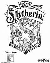 Slytherin sketch template
