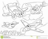 Helicopters Planes Transport Faces Coloring Cartoon Live Illustration Vector Preview sketch template