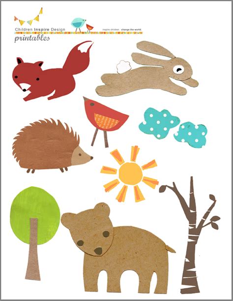 images   paper printables forest animals woodland forest