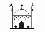 Moschee Moschea Ramadan Zum Ensino Religioso Malvorlage Mosquée Mosquee Islamismo Mosque Desafio Fundamental Kostenlose Educolor sketch template