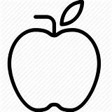 Fruit Line Apple Drawing Icon Sketch Silhouette Getdrawings Notan Food 480px sketch template