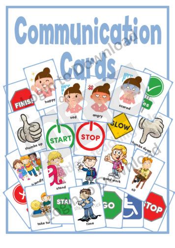 lesson zone au communication cards