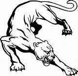 Panther Clipart Clip Drawing Vector Clipartix sketch template