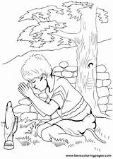 Coloring Praying Pages Prayer Children Boy Color Child Adults Print Printable Bible Sheets Getcolorings Popular Christian Coloringhome Please sketch template