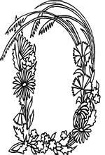 coloring page alphabet flowers lettering  fonts flower coloring
