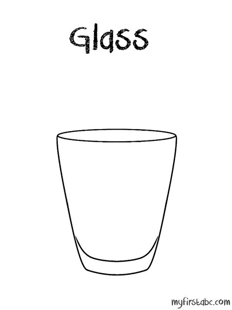 glass coloring page coloring pages