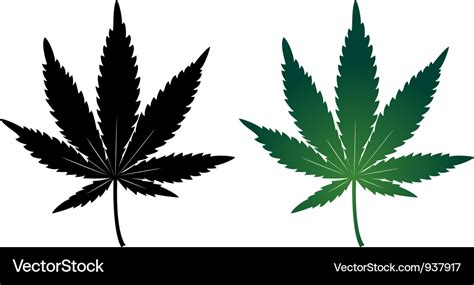 cannabis leaf royalty  vector image vectorstock