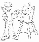 Kunstenaar Coloring Work Pages Beroepen Gif Kids Popular Very Coloringpages1001 Voor sketch template