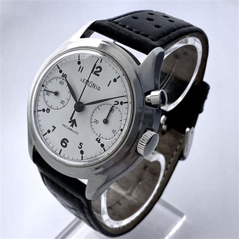 rare lemania chronograph  bada