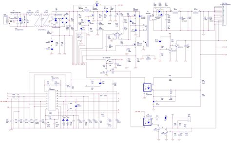 electro  vizio lwgu  lcd tv main power schematic circuit diagram universal