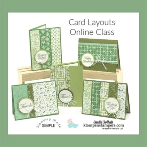 easy card layouts featuring designer series paper klompen stampers   card layout