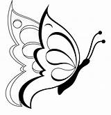 Coloring Butterfly Pages Kids Printable Butterflies Colouring Sheet Drawings Simple Flowers Drawing Cute Outline Line Para Colorear Book sketch template