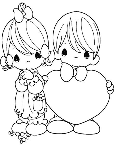 printable valentine coloring pages  kids