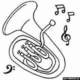 Coloring Pages Euphonium Tuba Instruments Drawing Musical Saxophone Baritone Easy Xylophone Dessin Music Color Instrument Clipart Thecolor Mandolin Sketch Tattoo sketch template