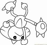 Hitmontop Hitmonlee Coloringpages101 Pokémon sketch template