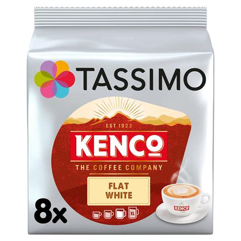 tassimo kenco flat white  coffee machine pods iceland foods