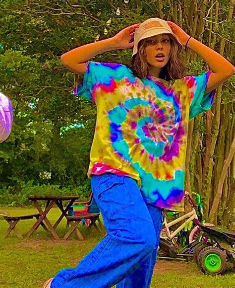 Street Wear Tie Dye Oversized Shirt 🌪 🌟 Indie Outfits Indie Girl