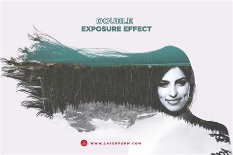learn  create  double exposure effect  adobe photoshop layerform design