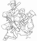 Tf2 Coloring Team Fortress Pages Swat Offense Sniper Drawings Designlooter Color Getcolorings Print Deviantart Template 87kb 1000px sketch template