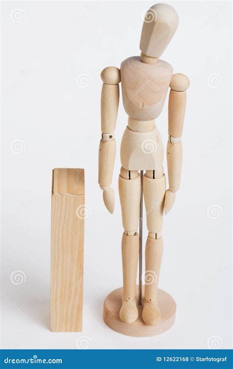 wood model standing  wood stock photo image  doll environment