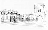 Qatar Doha Drawing Drawings Abu Hamour Choose Board Behance Architecture sketch template