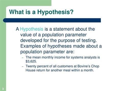 sample tests  hypothesis powerpoint