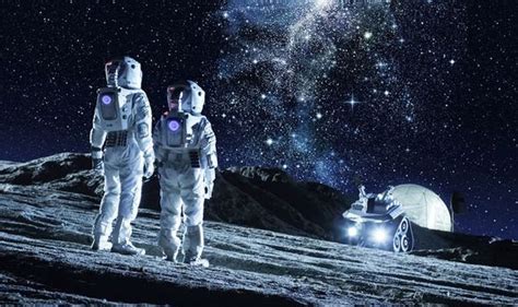 space news    human colony     moon     imagine  big