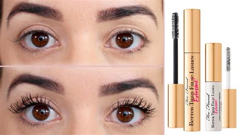 too faced better than false lashes extreme primeras impresiones youtube