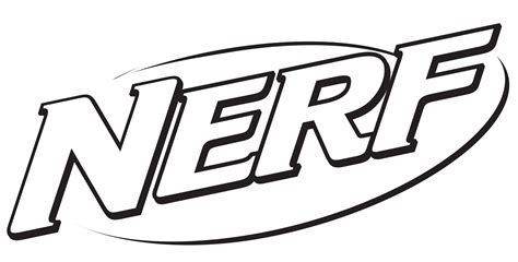 nerf gun coloring pages logo coloring pages