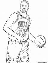 Pippen Scottie sketch template