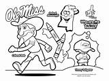 Coloring Pages Football College Ole Miss Auburn State Lsu Mississippi University Color Mascot Tigers Rebels Depression Great Clipart Kids Students sketch template