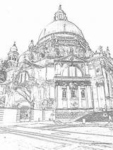 Salute Adulti Ragazzi Venice Quando Piazza Fresco Segno sketch template