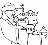Wise Men Three Coloring Coloringcrew Color Clipart Pages Colorear Christmas sketch template