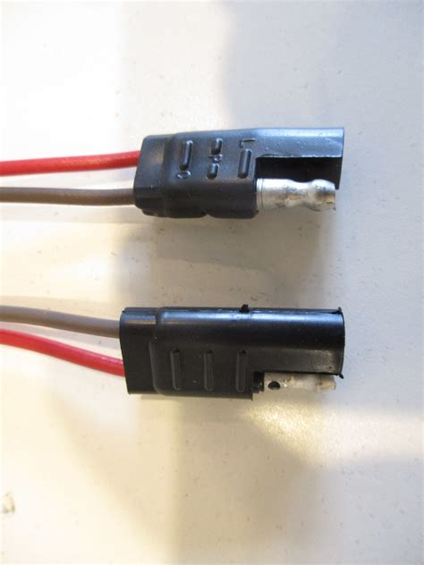 waytek  pin trailer wiring connector battery  ga  long molded rubber plug