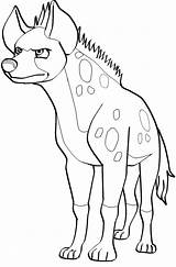 Hyena Coloring Pages Spotted Laughing Getdrawings Uncategorized Outlines Edited Printable Popular Coloringhome sketch template