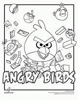 Coloring Birds Angry Pages Book Bird Games Color Printable Colouring Kleurplaat sketch template